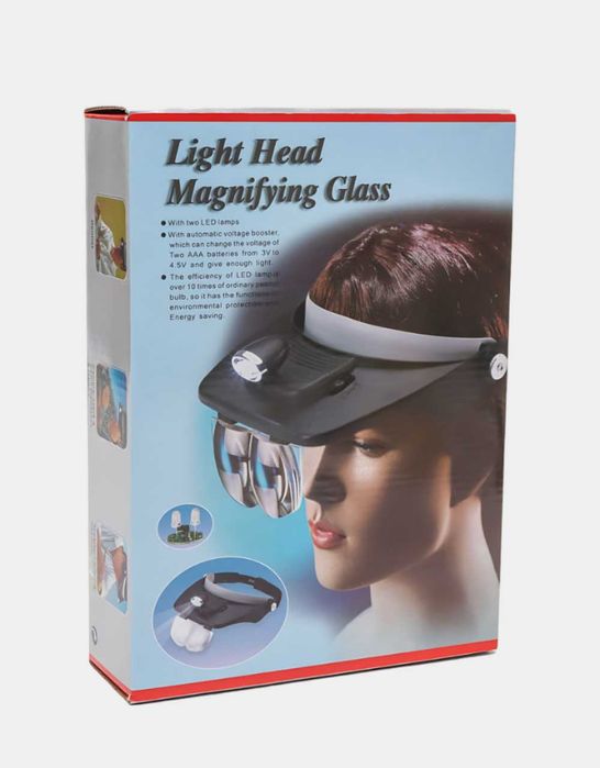 Очки лупа с подсветкой для мелких работ