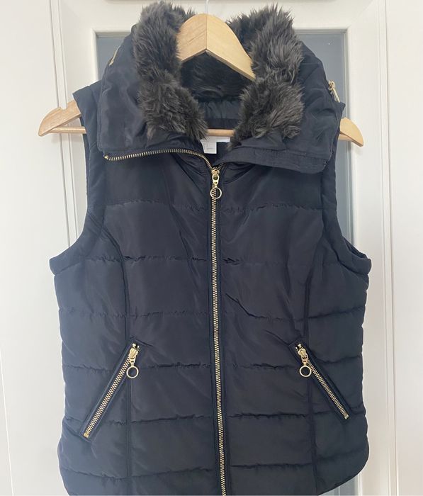 Vestă H&M, neagră, pentru primăvară-toamnă