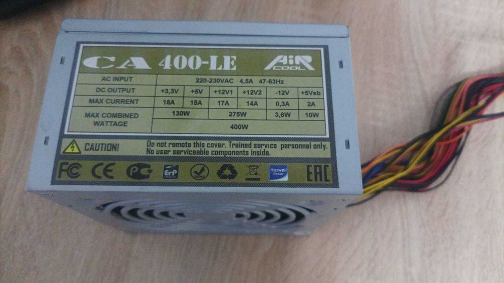 Продается блок питания AirCool CA 400-LE 400Вт