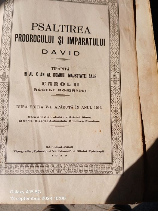 Carte veche  de vanzare