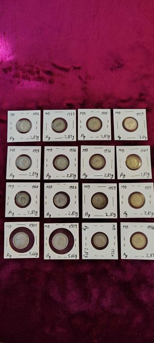 lot 16 monede Argint Marea Britanie anii 20-30