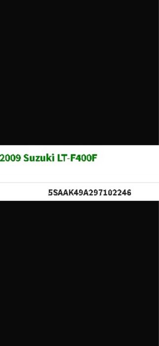Atv suzuki king quad 400 4x4 2009