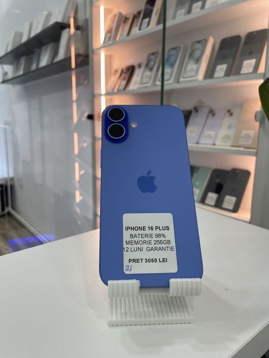 MAGAZIN: iPhone 16 Plus, 128gb, 98%, GARANTIE
