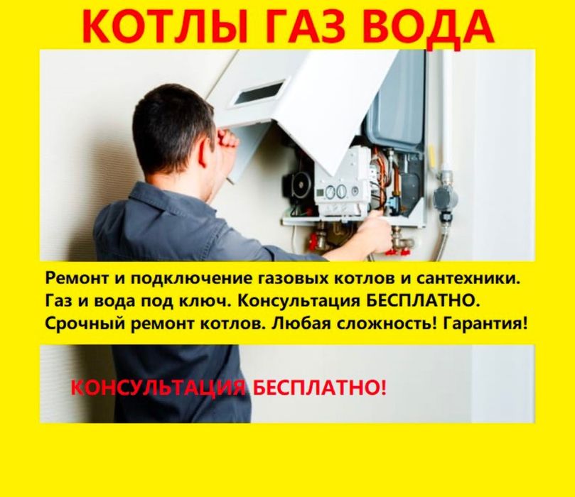 Чистка и ремонт газовых котлов/установка