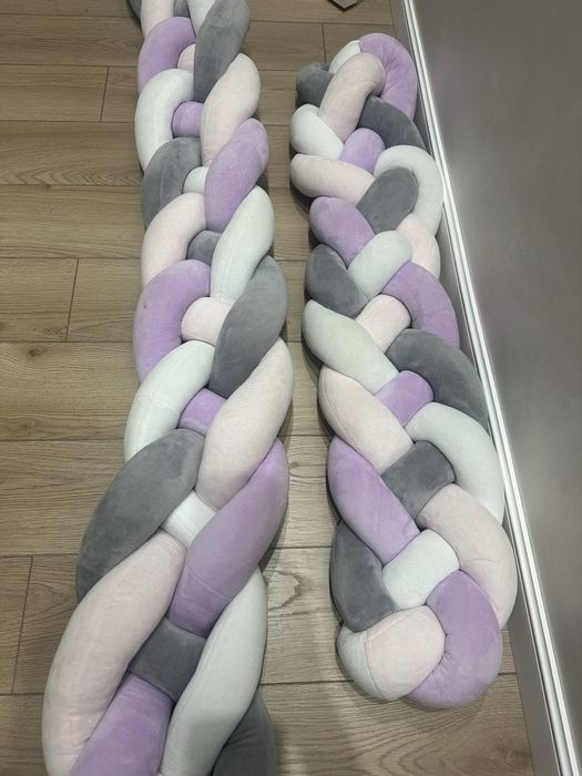 Бортик косичка для кроватки