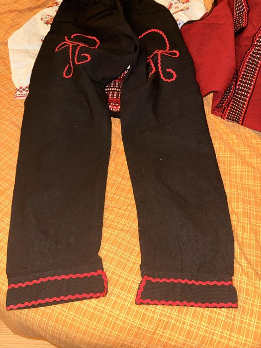 Мъжка тракийска народна носия - 100 % фин памук и вълна (пълен комплект) обличана веднъж размер XL