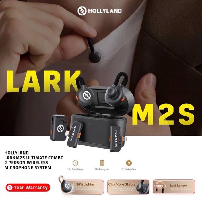 Петличка. Hollyland Lark m2s. Combo.Для Iphone. для камер. Для android