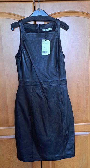 Дамска рокля от естествено кожа