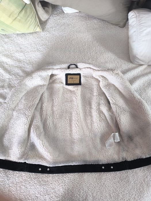 Geacă denim FB Sister îmblănită neagră – mărimea S