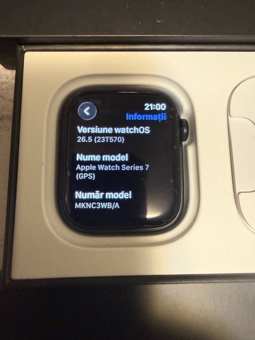 Apple Watch Series 7 Nike 45mm Midnight Full Box + Multe Accesorii