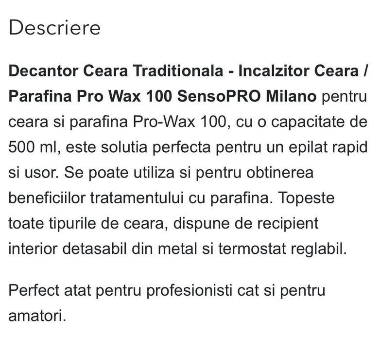 Aparat topire ceara pentru epilare nou