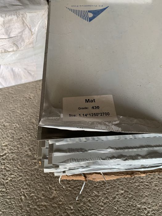 Nerjaveyka list 430 marka 0.55/0.75/1.0/1.2mm