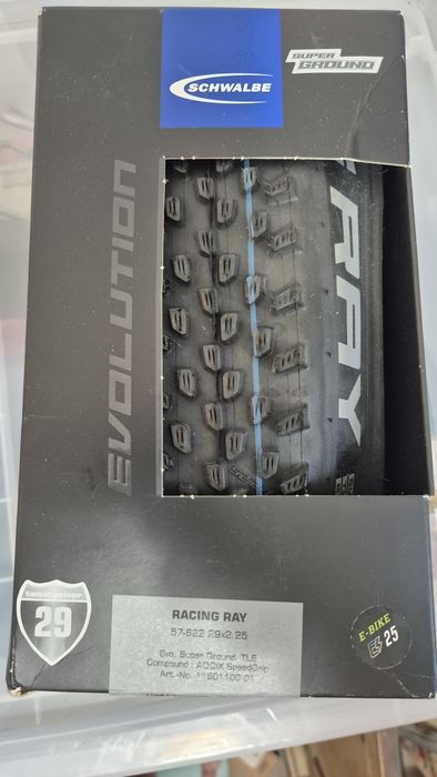 Cauciuc anvelopa Schwalbe Racing Ray Evolution (Super Ground, ADDIX SpeedGrip, TLE, 29x2.25)