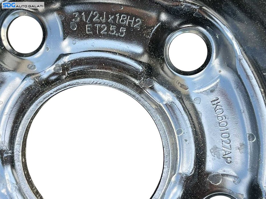 Roata Janta Rezerva Slim T 125 70 18 R18 Skoda Octavia 3 2013 - 2021 Cod 1K0601027AP [B4210]