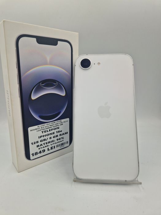 Iphone 16e 128GB / 8GB RAM 96% Baterie Garantie #55498