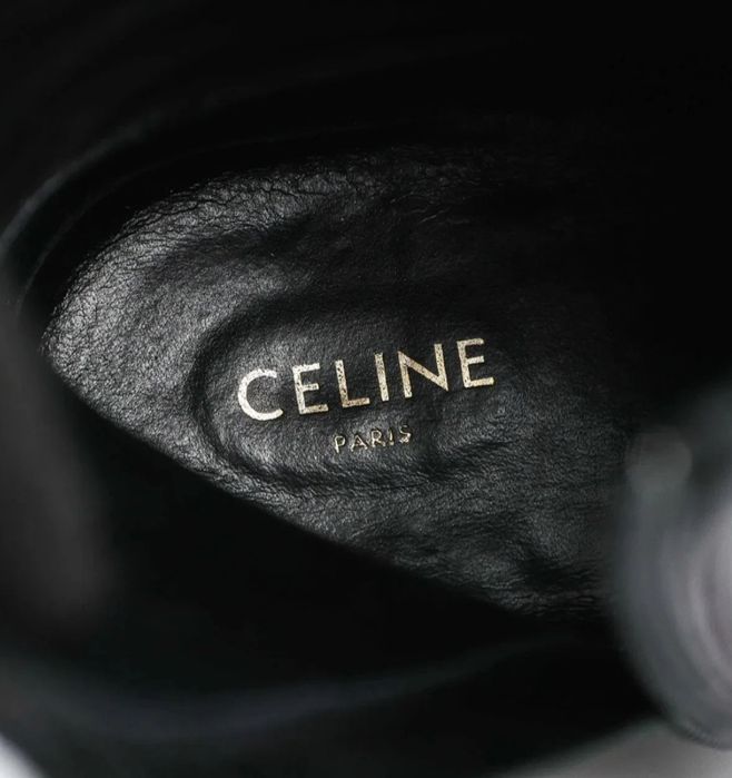 Celine ботуши велур