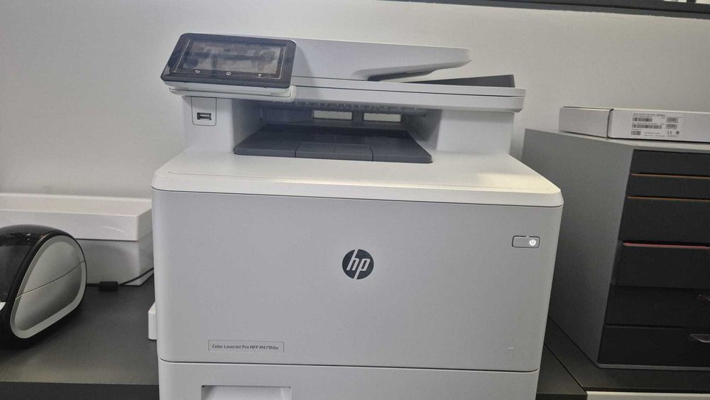 Imprimanta Multifunctional HP Color LaserJet Pro 400 M479fdw, A4, Duplex, ADF, Wireless, Retea, USB