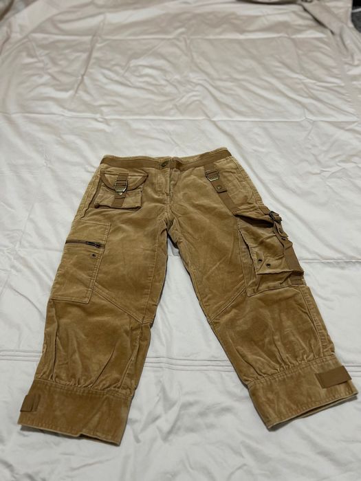 Вельветовые карго-бриджи