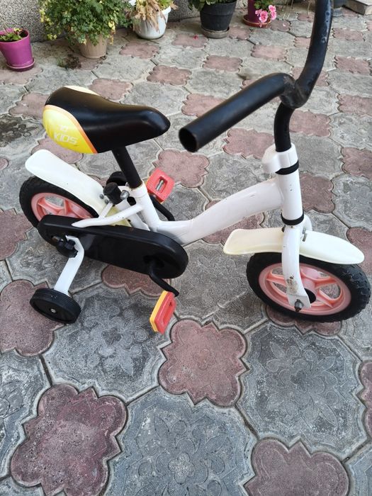 Bicicletă copii 10 inch cu roți ajutătoare (vârstă 2-4 ani)