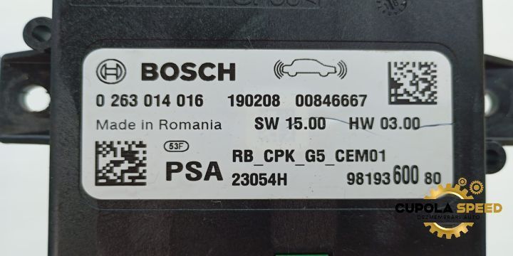 Modul senzori parcare 9819360080 Citroen C5 AirCross 1 [2017 - 2020]