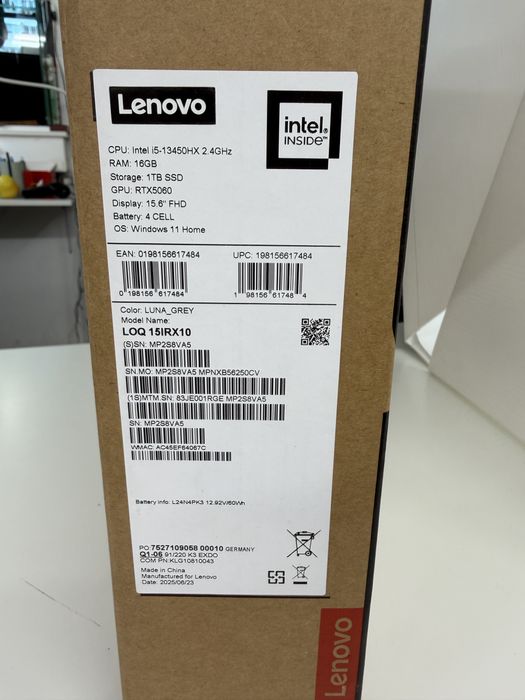 Lenovo LOQ 15.6” SIGILAT! i5 gen 13 rtx 5060
