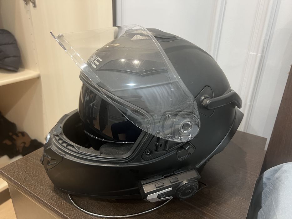 Мотошлем Gike с гарнитурой