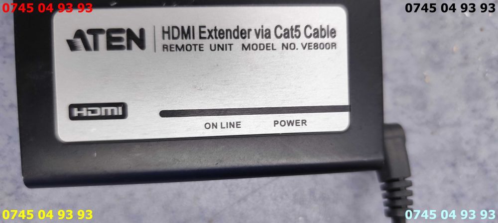 HDMI extender via CAT5 model VE800L VE800R pret pe ambele plus sursa