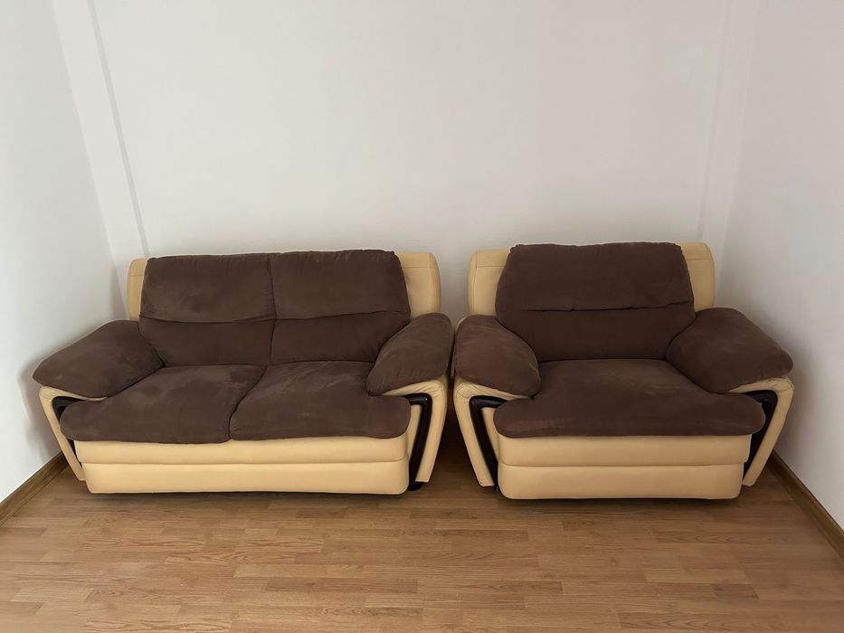 Canapea 2 locuri+ fotoliu