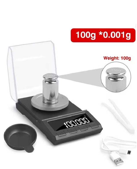 Cantar bijutierii, farmacie, precizie 0,001g maxim 200g, 3 zecimale
