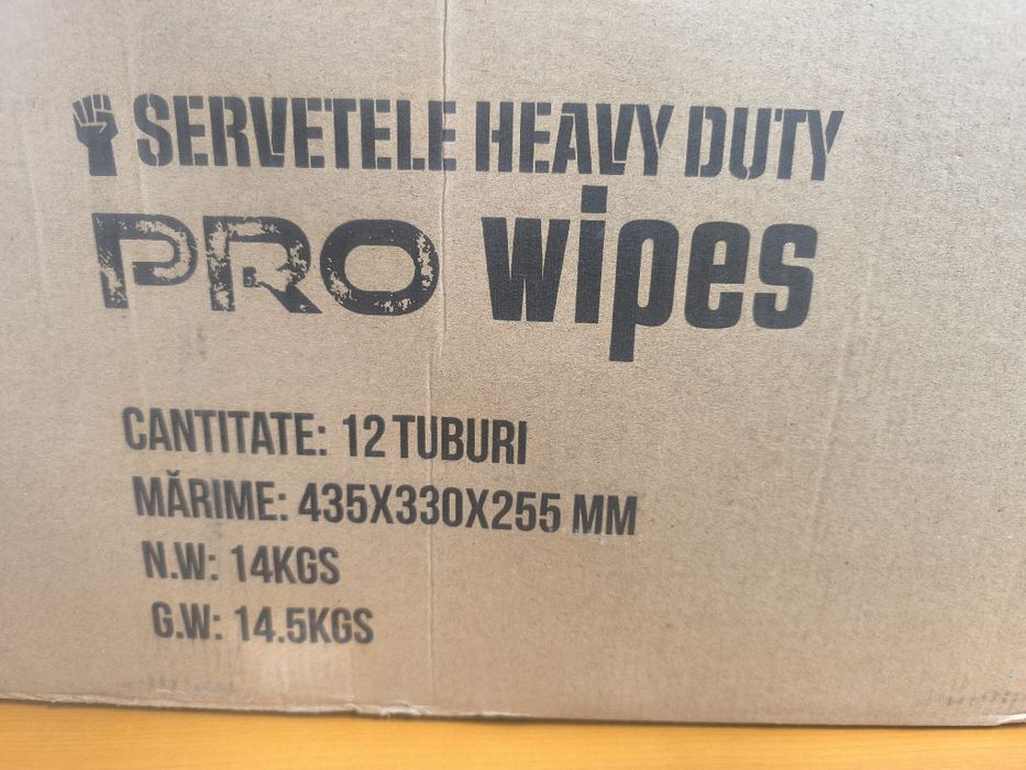 Șervețele umede– PRO Wipes Heavy Duty