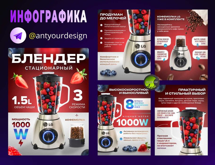 Инфографика для маркетплейсов | Карточки товара | Uzum market