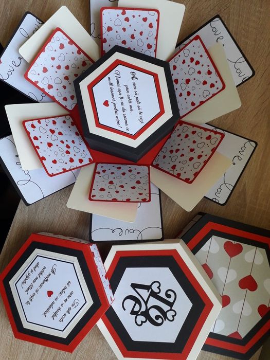 Explosion box cadou handmade