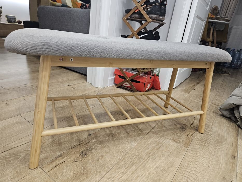 Bancheta suport pantofi bambus