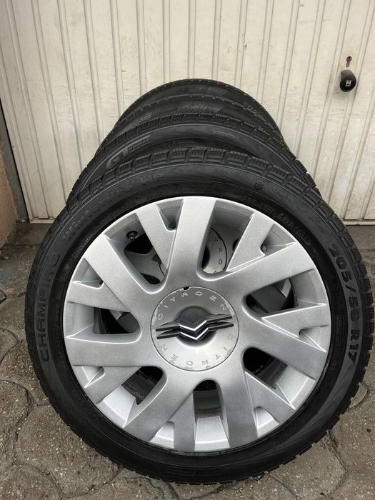 Jante aliaj 4x108, anvelope 205/50 R17 Citroen C3, C4, C5, Xsara