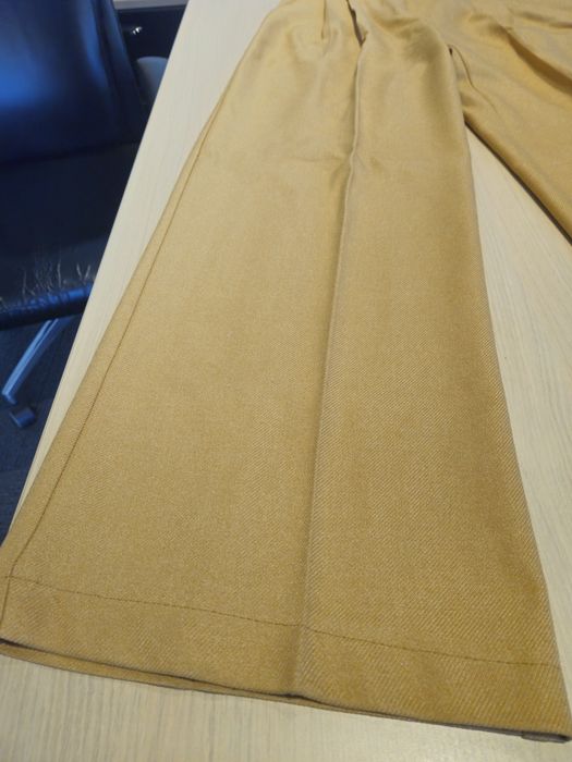 Pantaloni Palazzo cu dunga si buzunare laterale