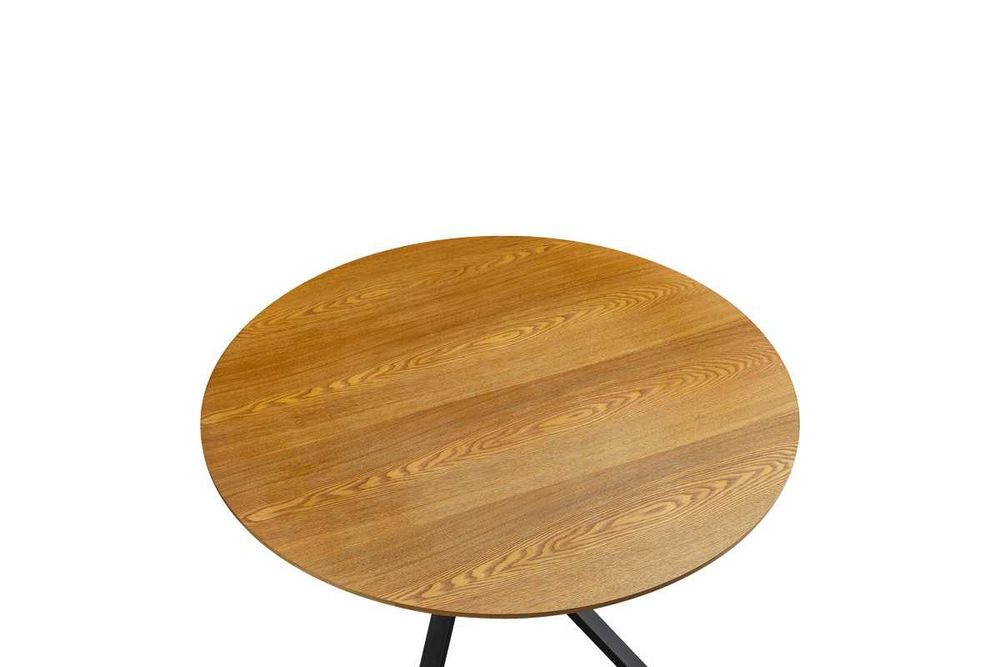 Модерна кръгма маса Puzzle-home Cerco, MDF, Сонома, Ф120см