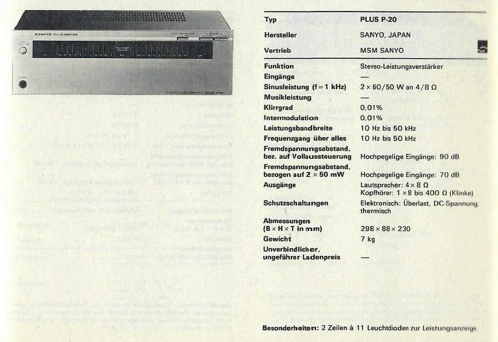 Putere Sanyo Plus P20 , 350 RONi RONi