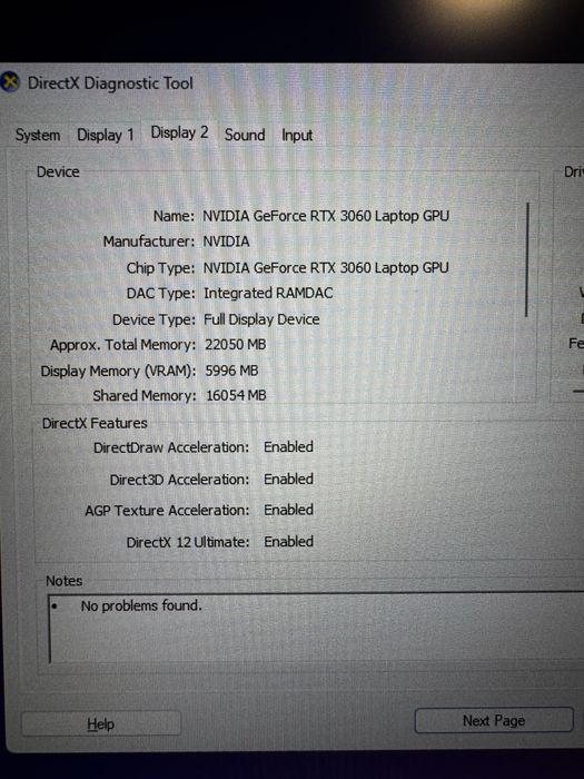 Laptop Nitro 5 RTX 3060 6gb 32Gb ram ddr4