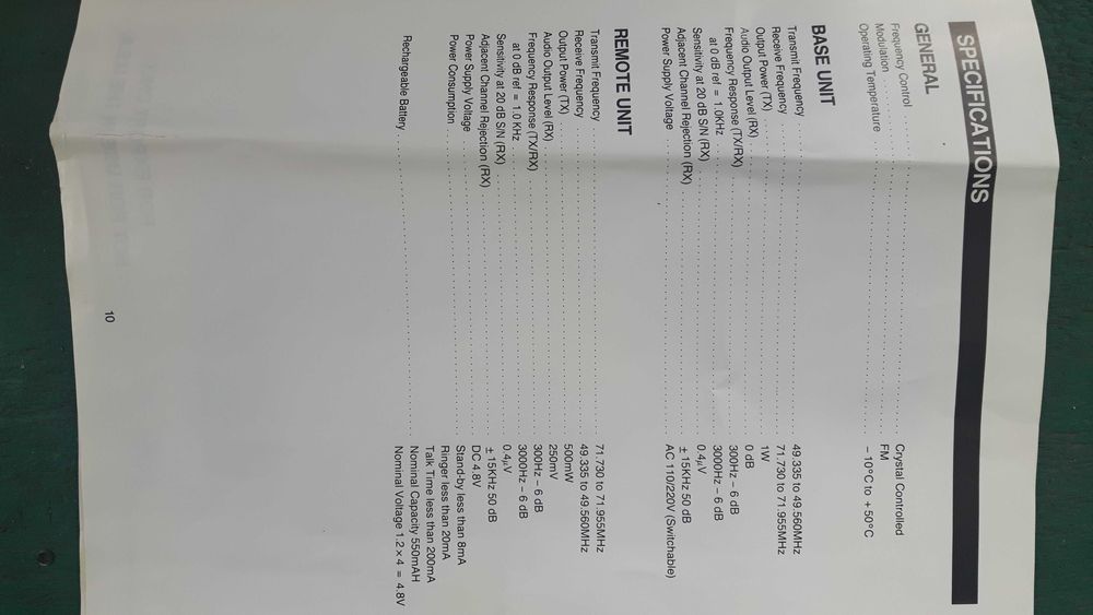 Японски ретро радиотелефон с голям обхват-мах  500км