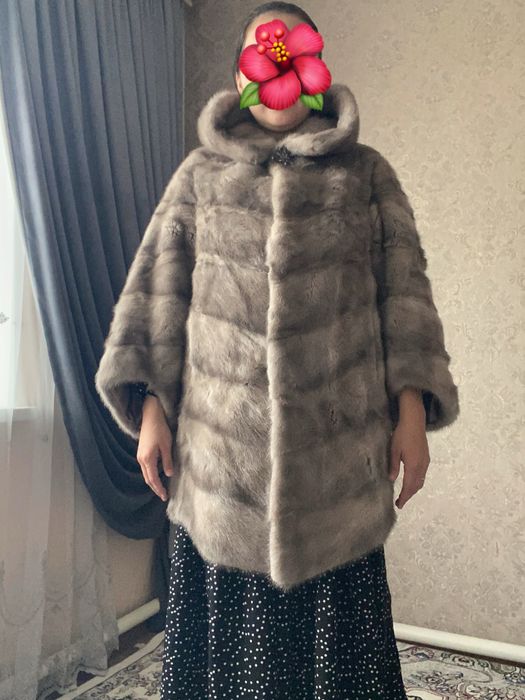 Новая норковая шуба с капюшоном натуральная норка|куплена на приданное