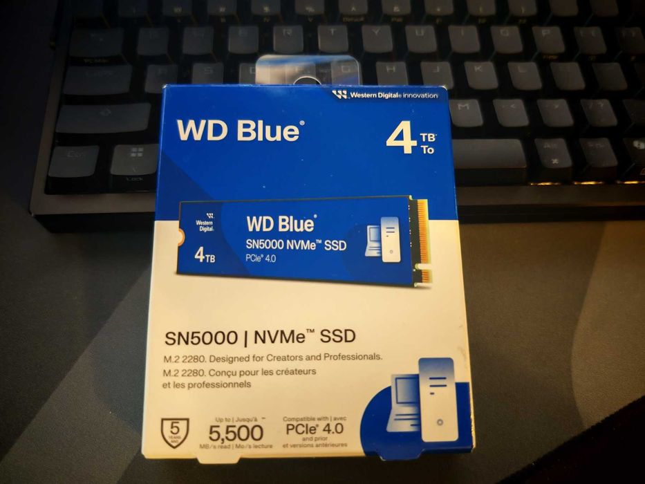 Western Digital Blue SN5000 SSD диск, 4TB, M.2 PCI Express 4.0 NVMe