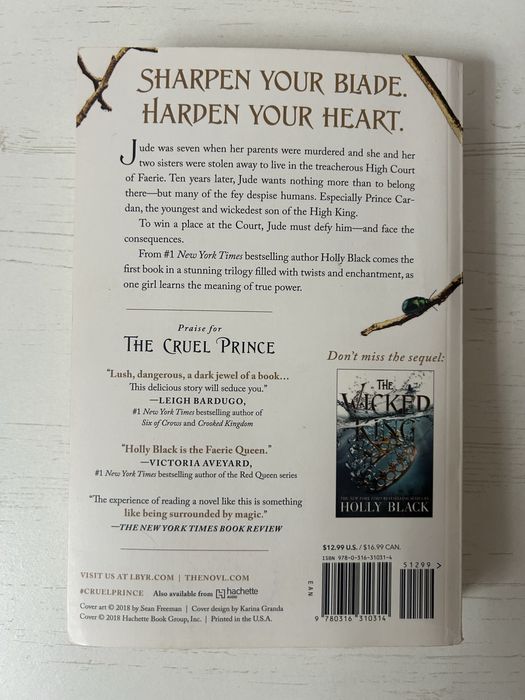 5€ Книга The Cruel Prince (Holly Black)