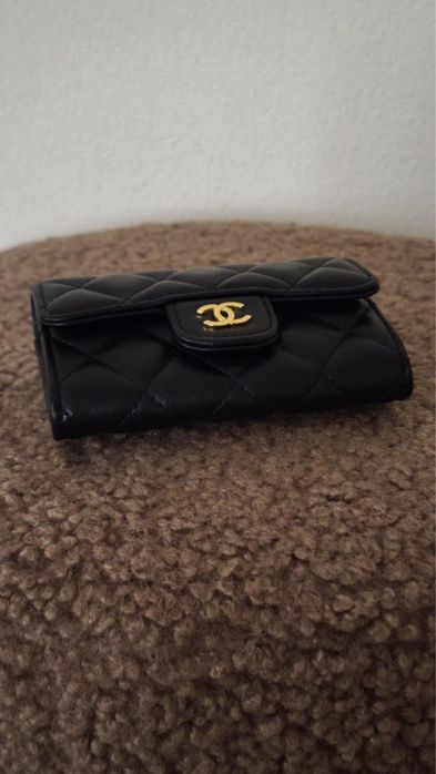 Портфейл/ Картодържател Chanel - Естествена агнешка кожа
