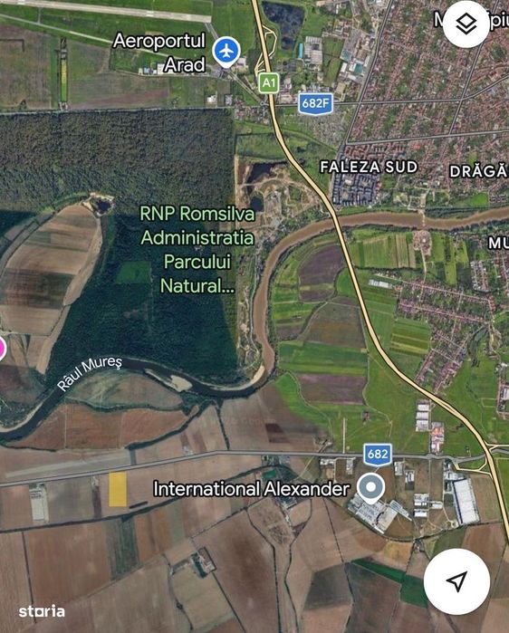 Teren  la sosea in zona Industriala Sud Arad