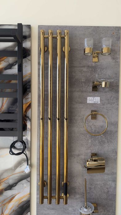 Золотой полотенцесушитель от производителя.