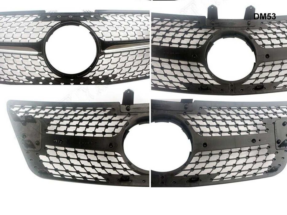 Предна Решетка Диамант Mercedes ML ГТ W164 Мерцедес МЛ В164 09-12 AMG