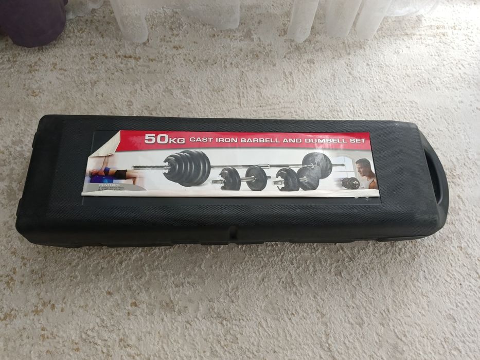 Продам набор гантелей и штанг