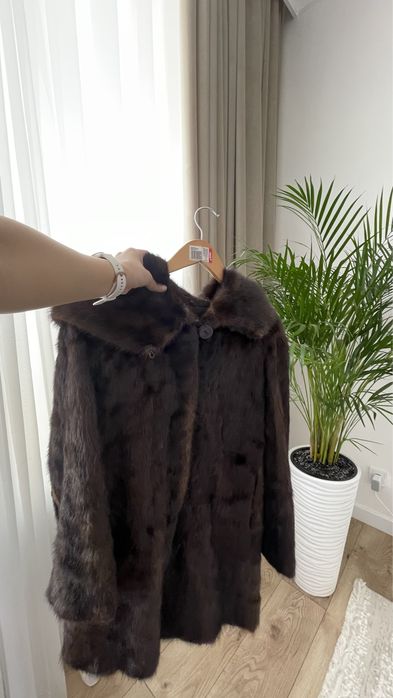 Цельная норковая шуба