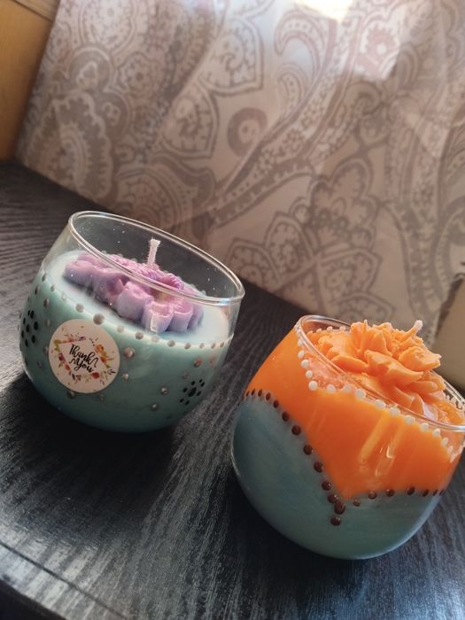 Lumânări parfumate făcute manual! Preț diferit!