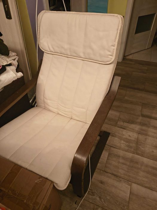 Scaun Ikea poang cu taburet